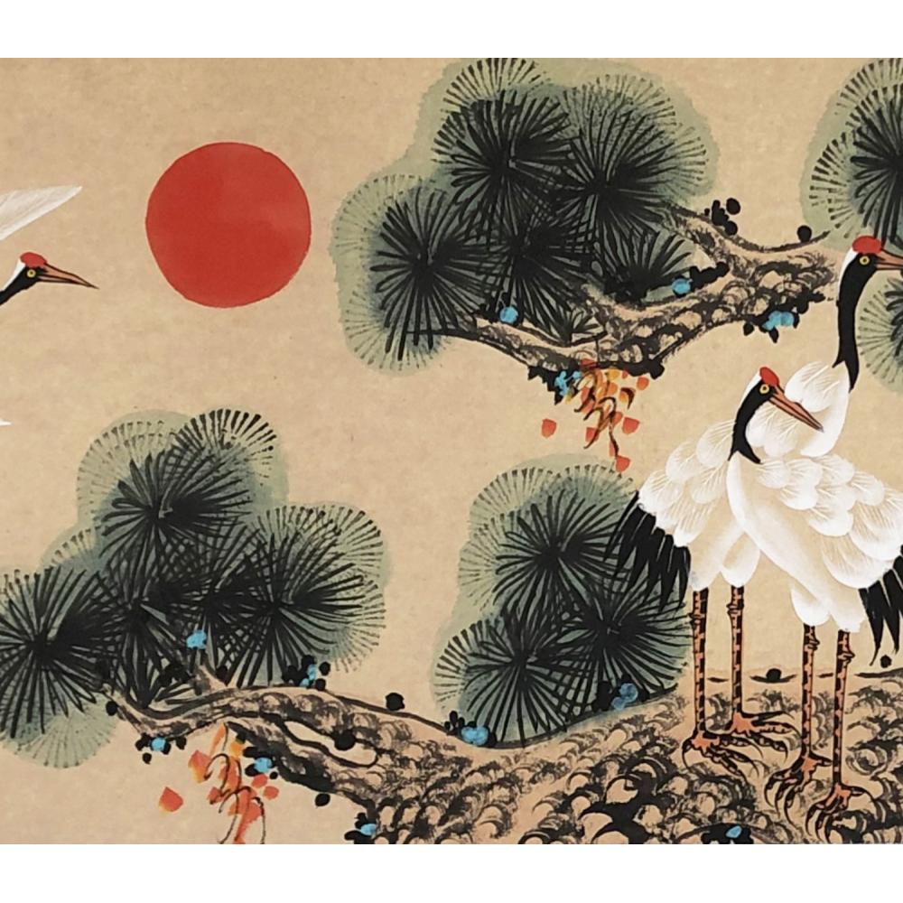 王开顺·国画《松鹤朝阳》